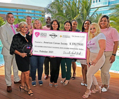 HARD ROCK INTERNATIONAL’S 22nd ANNUAL PINKTOBER CAMPAIGN BREAKS FUNDRAISING RECORDS
